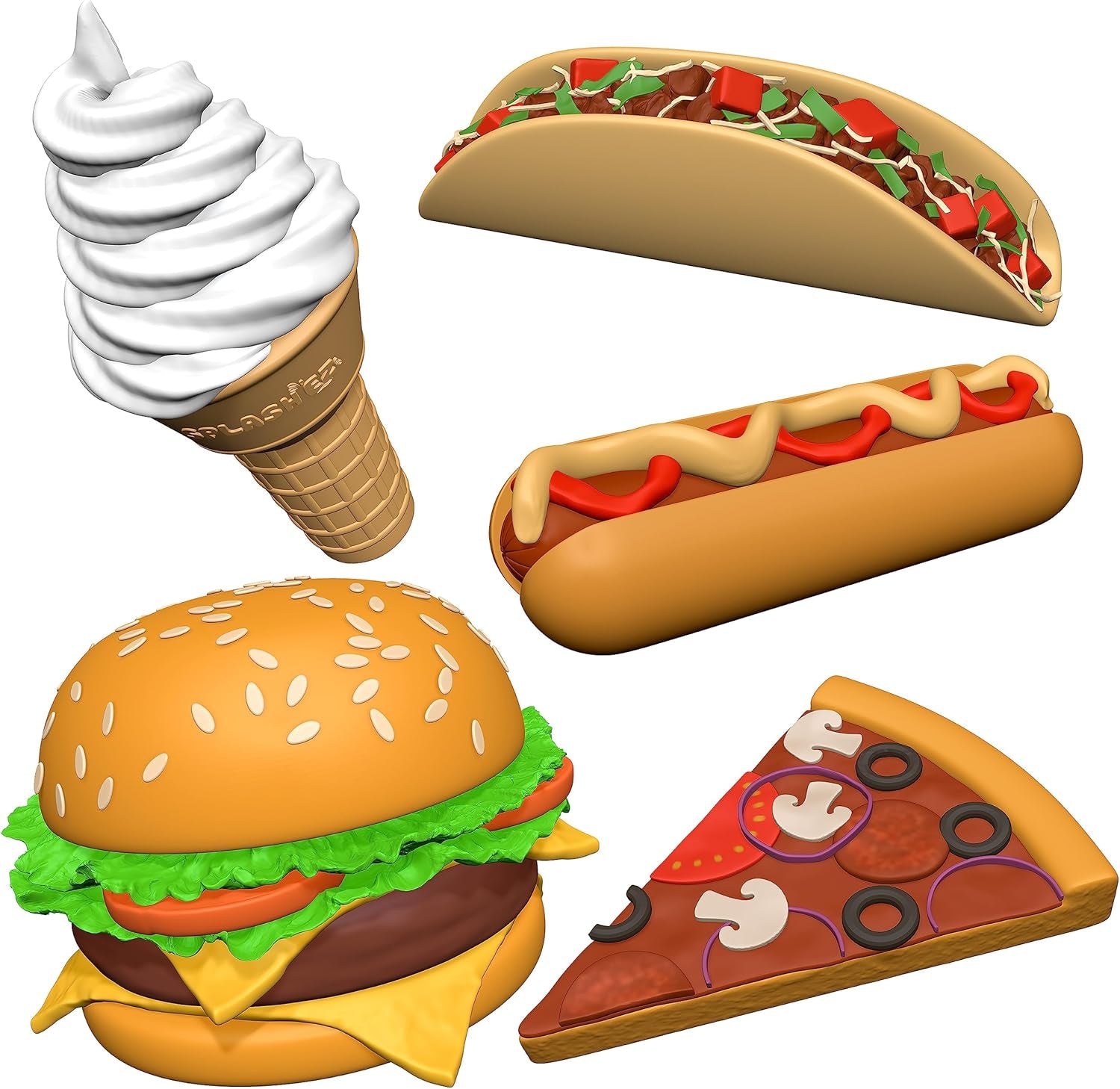 Girl Bath Toys | Mold Free Bath Toys for Kids & Toddlers with No Hole for Water | Unicorn Bunny Cat Set Ideal Size for Little Hands | Safe, Durable for Baby Girl Pool Tub Fun Ages 0 & Up